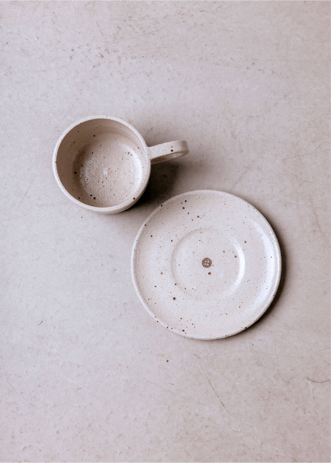 Mae Ceramics X Factory Coffee Cup and Saucer 8 oz