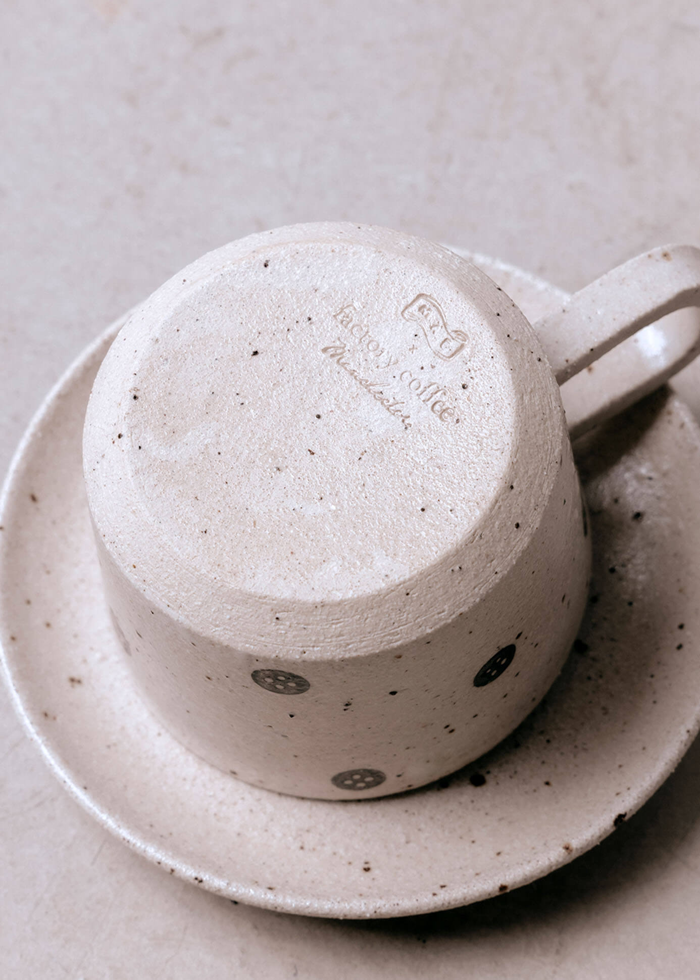 Mae Ceramics X Factory Coffee Cup and Saucer