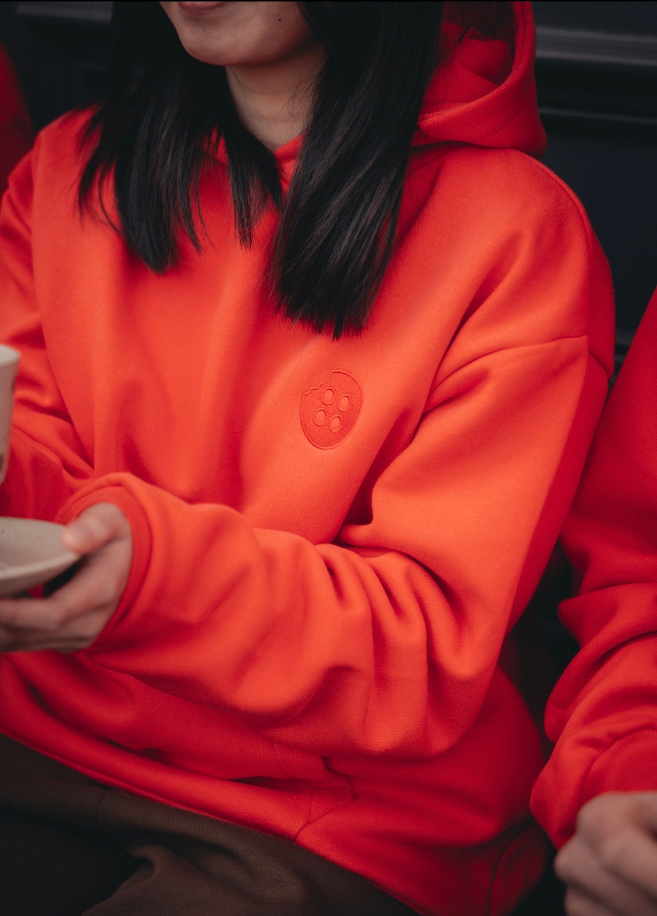 Limited Edition Hoodie with Button Embroidered Logo