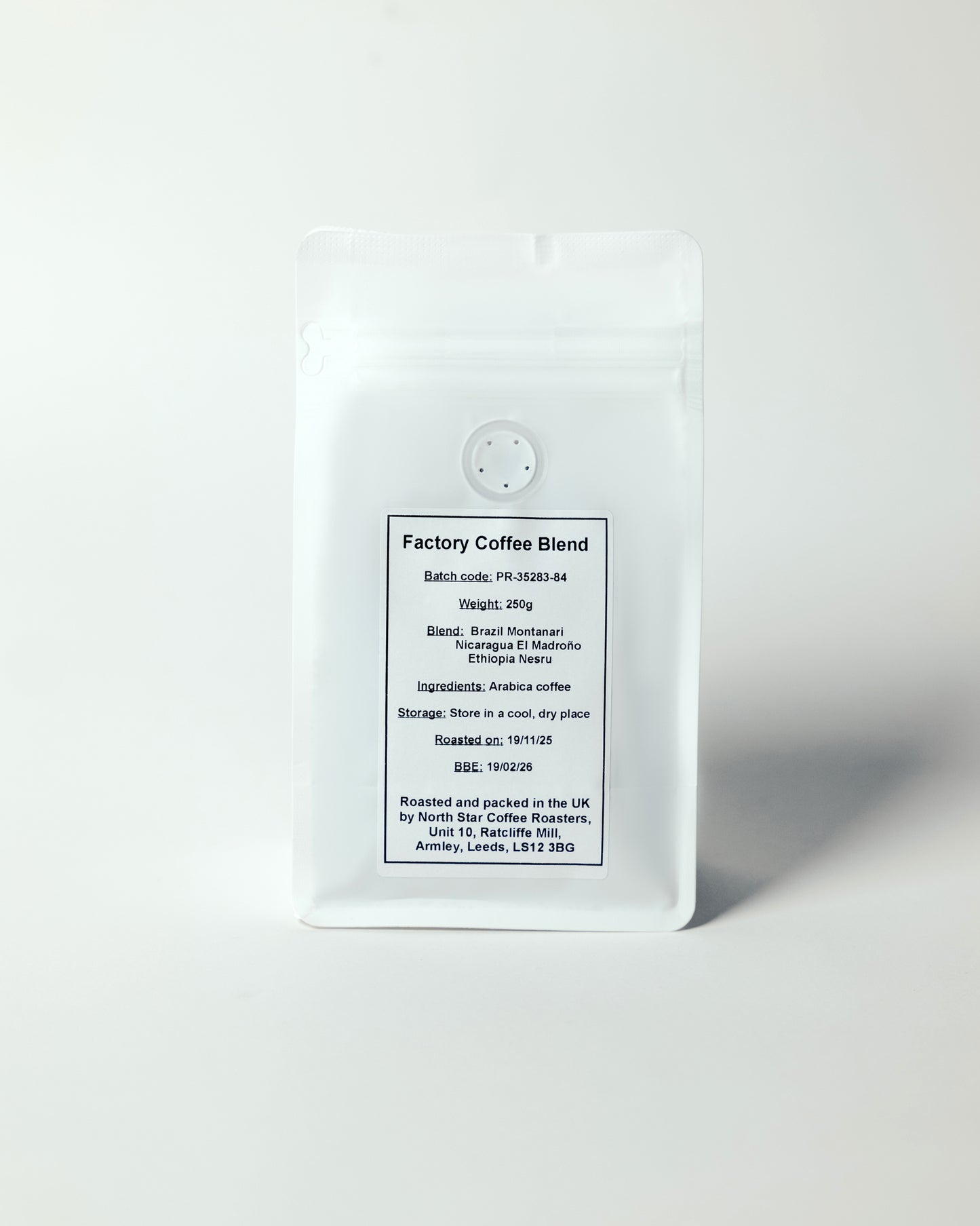 250g Factory Coffee Beans