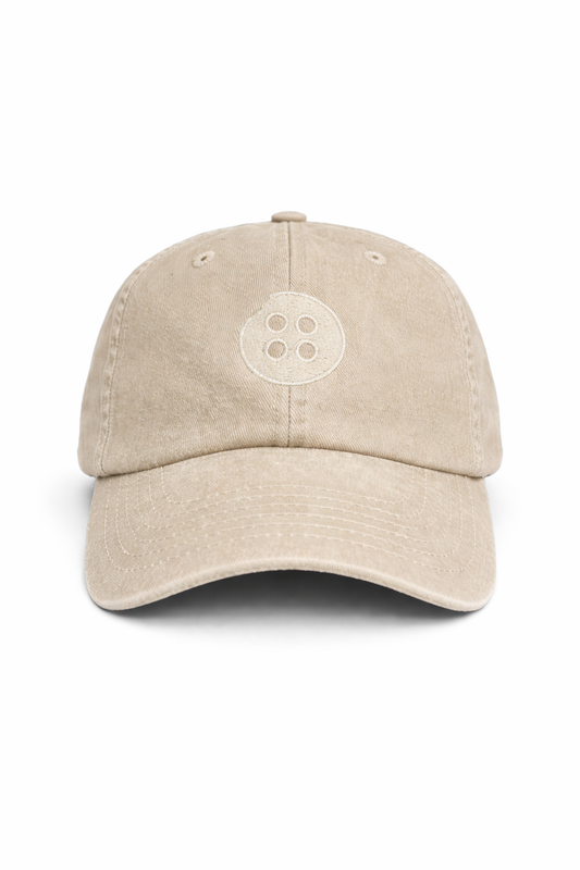 Embroidered Coffee Logo Cap – Washed Cotton Dad Hat