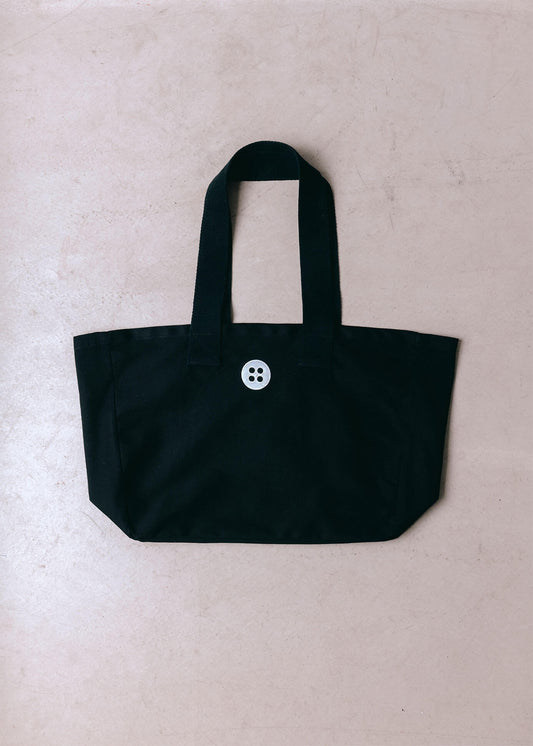 Black The Factory Coffee Tote Bag