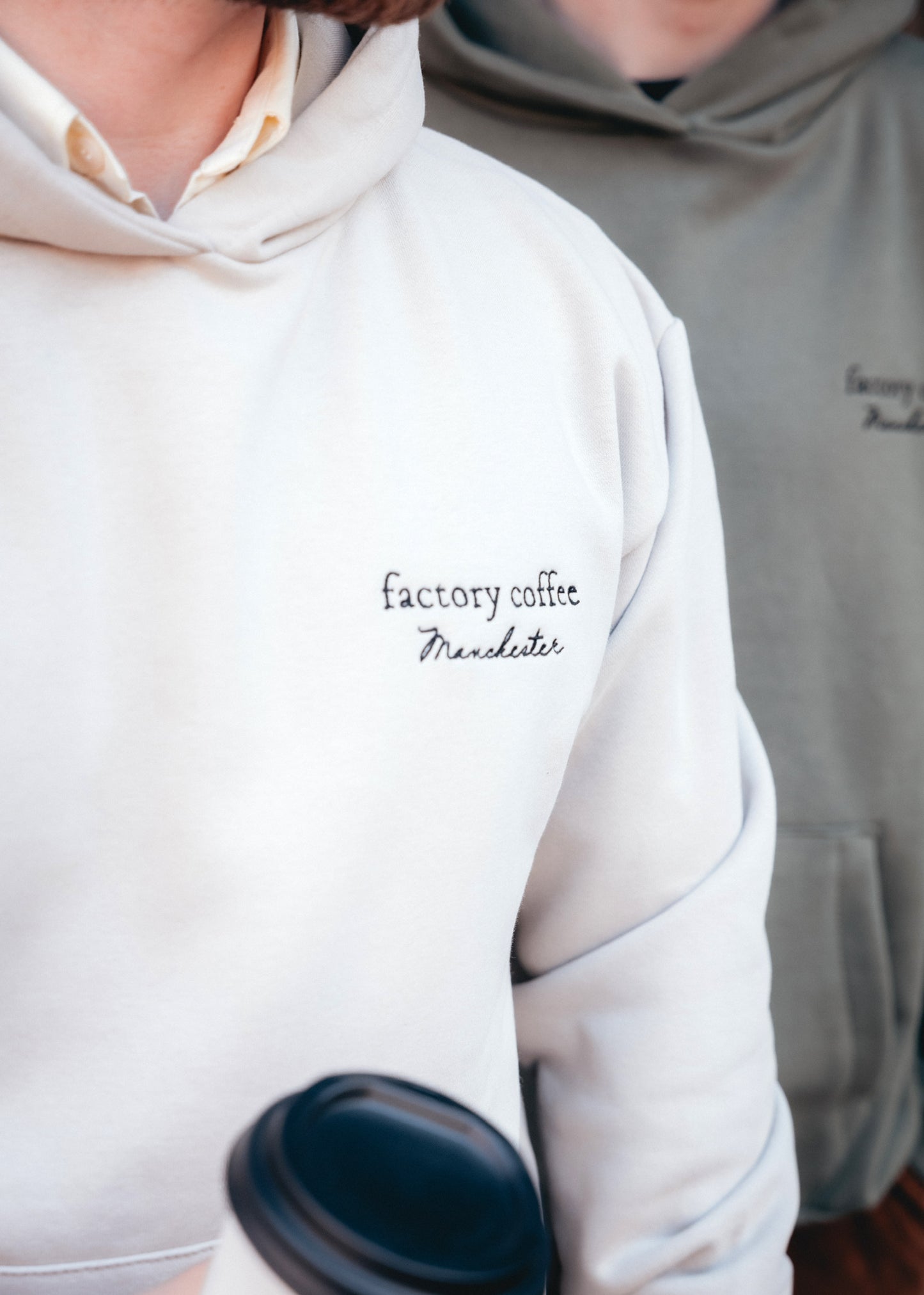 Hoodie with Factory Coffee Signature